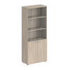 Шкаф высокий 800х400х1955, 4-х дв., со стеклом, з.ст HDF